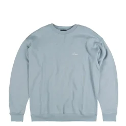 Dime Pullover*Cursive Small Logo Crewneck Blue Fog