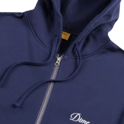 Dime Sweats À Capuche*Cursive Zip Hoodie Night Blue