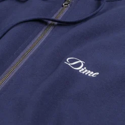 Dime Sweats À Capuche*Cursive Zip Hoodie Night Blue