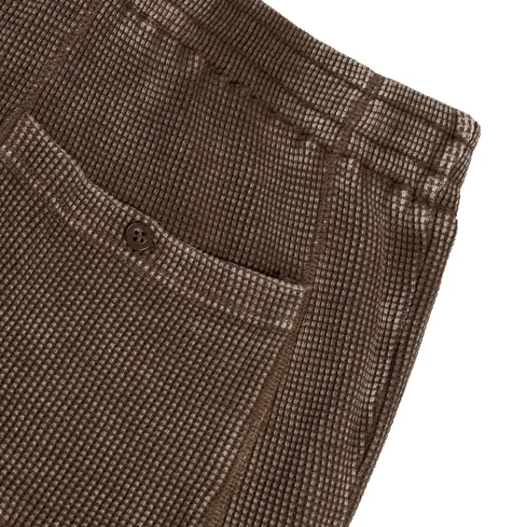 Dime Shorts*Fighter Waffle Shorts Brown Washed