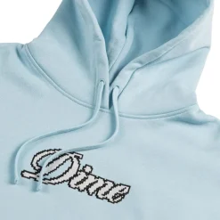 Dime Sweats À Capuche*Pixel Cursive Hoodie Stone Ice