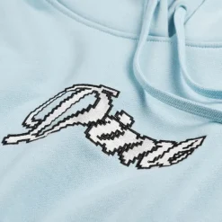 Dime Sweats À Capuche*Pixel Cursive Hoodie Stone Ice