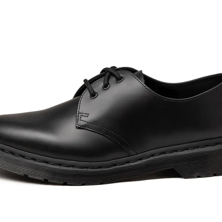 Dr. Martens Sneakers En Cuir*1461 *Mono* Black Smooth