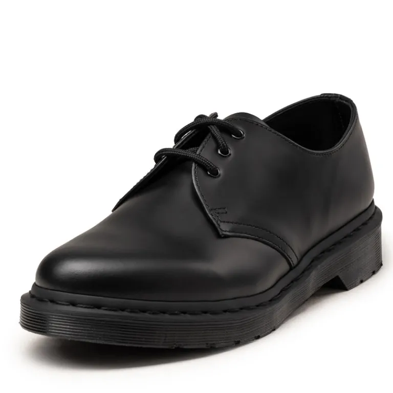Dr. Martens Sneakers En Cuir*1461 *Mono* Black Smooth