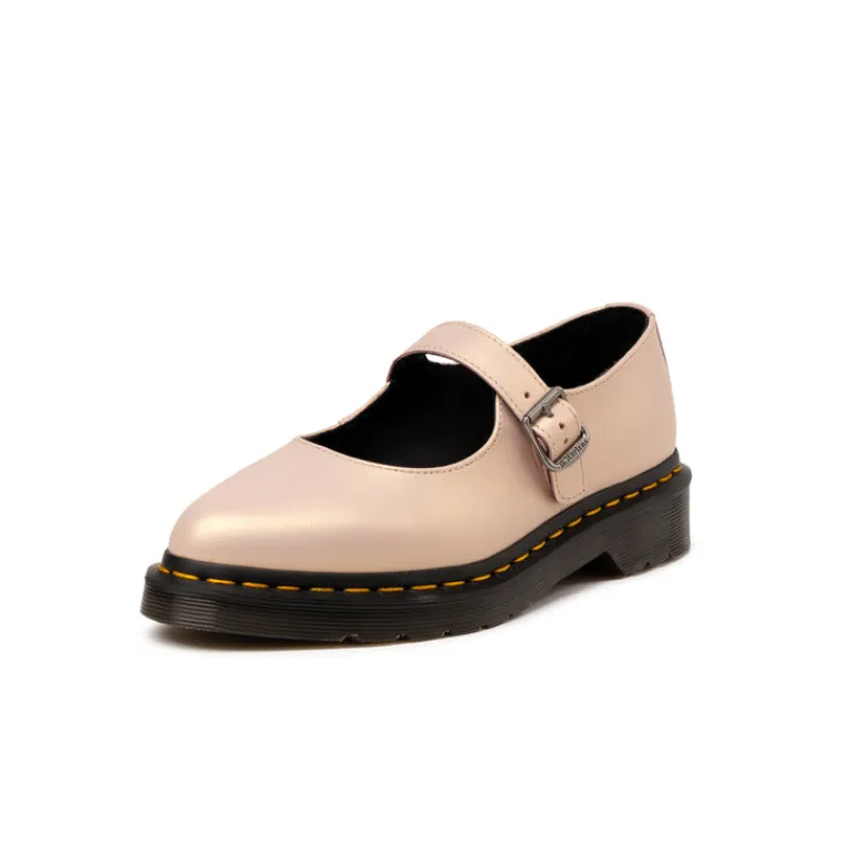 Dr. Martens Sneakers En Cuir|Ballerinas*Elphie Mary Jane Powder Pink / Gold Shift