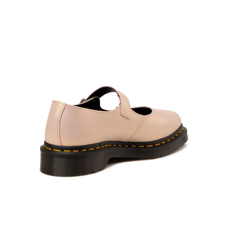 Dr. Martens Sneakers En Cuir|Ballerinas*Elphie Mary Jane Powder Pink / Gold Shift