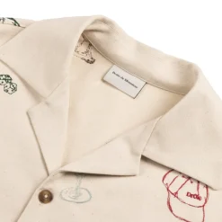 Drole de Monsieur Chemises*La Chemise Brodée Country Club Ecru
