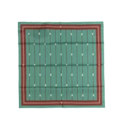 Drole de Monsieur Alle Anzeigen|Écharpes*Le Foulard Rayé Monogramme Emeraude