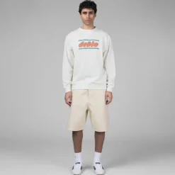 Drole de Monsieur Pullover*Le Sweatshirt Pique Tennis Ecru Off White