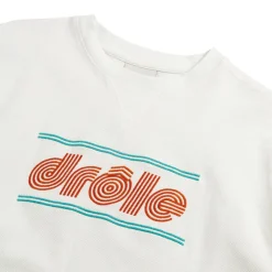 Drole de Monsieur Pullover*Le Sweatshirt Pique Tennis Ecru Off White