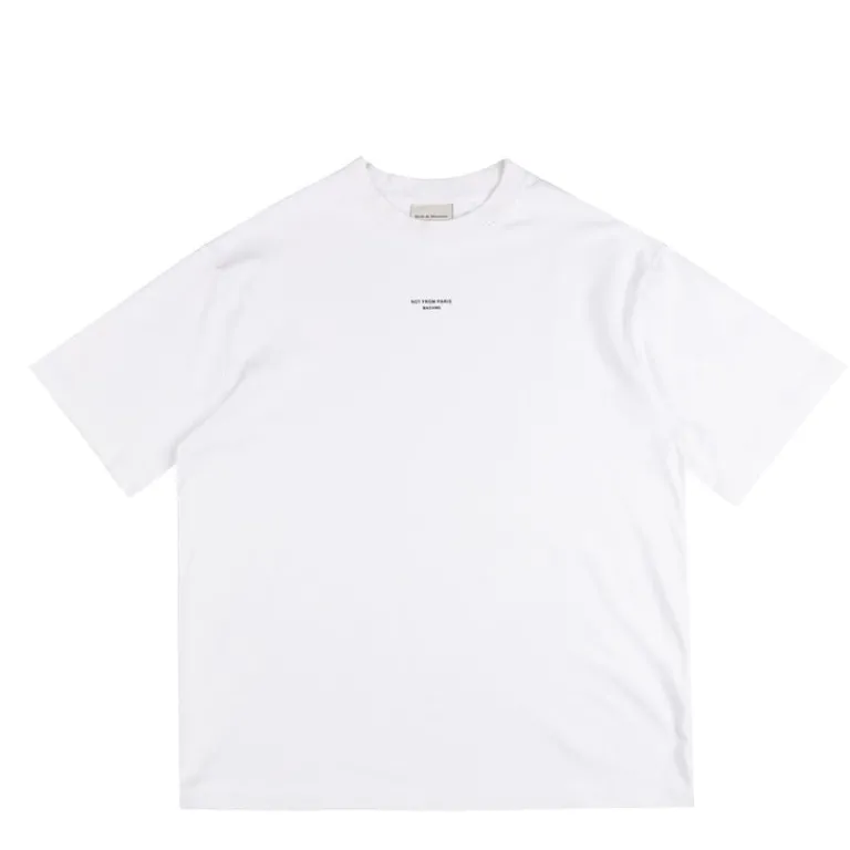Drole de Monsieur T-Shirts*Le T-Shirt Slogan Classique White