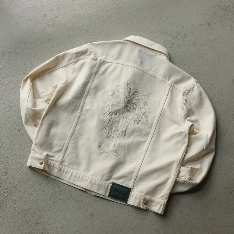Drole de Monsieur Gilets*Le Veste Denim Medicis Off-White