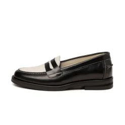 Duke + Dexter Sneakers En Cuir|Loafer*Wilde Pony Loafer W Black / White