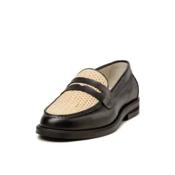 Duke + Dexter Sneakers En Cuir|Loafer*Wilde Rattan Loafer Black / White