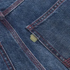 ERL Pantalons*Baggy Indiana Distressed Jeans Woven Dirty Blue