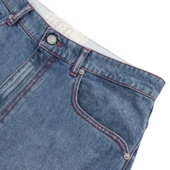 ERL Shorts*Denim Indiana Skate Shorts Woven Blue