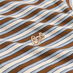ERL T-Shirts*Striped Long Sleeve T-Shirt Knit Brown