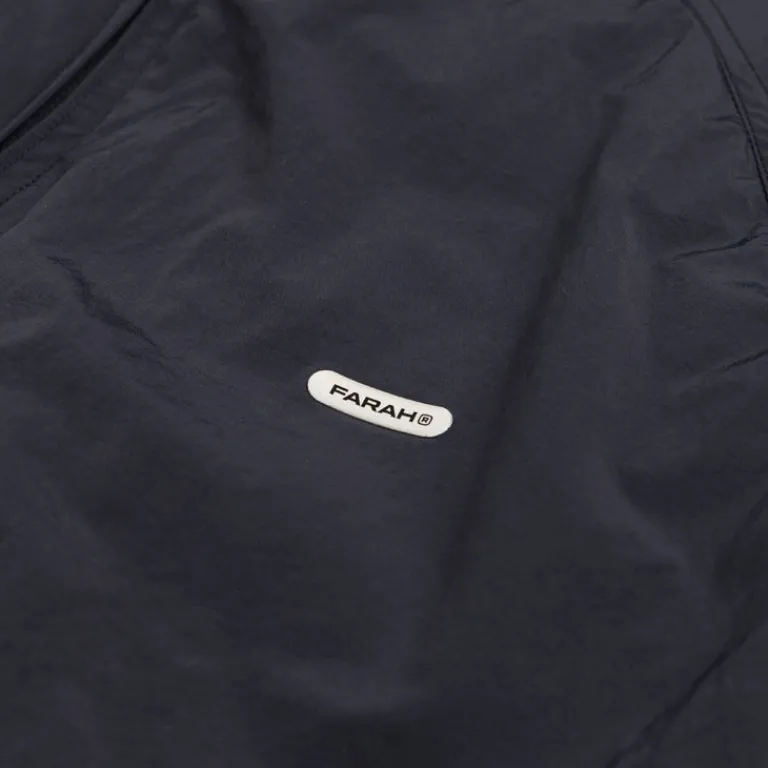 Farah Japan Vestes*Stand Collar Zip Up Vests Navy