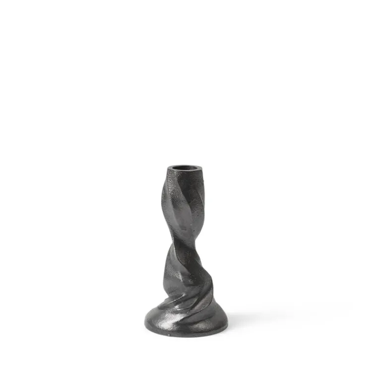 Ferm Living Bougies & Parfums D'Ambiance*Gale Candle Holder - Small Blackened Aluminium