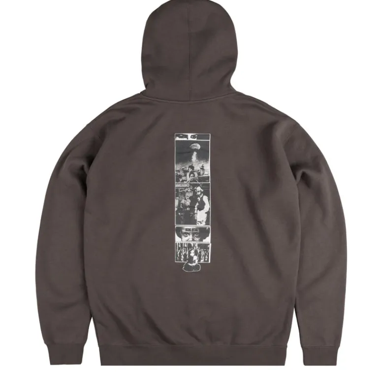 Fucking Awesome Sweats À Capuche*2025 Dill Collage Zip Hoodie Charcoal