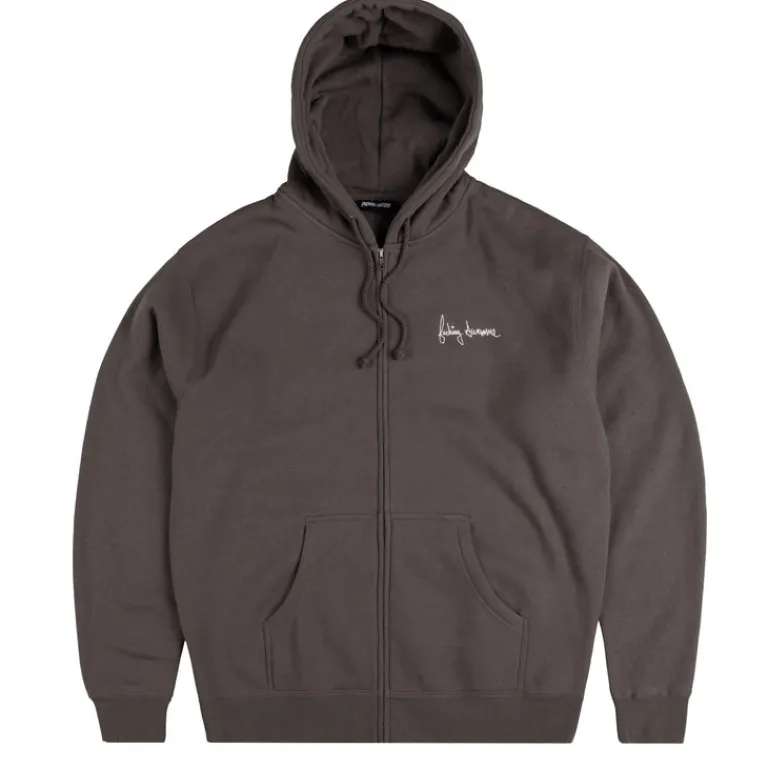 Fucking Awesome Sweats À Capuche*2025 Dill Collage Zip Hoodie Charcoal