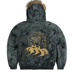 Fucking Awesome Gilets*Savie Hooded Bomber Jacket Black