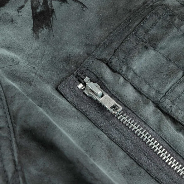 Fucking Awesome Gilets*Savie Hooded Bomber Jacket Black