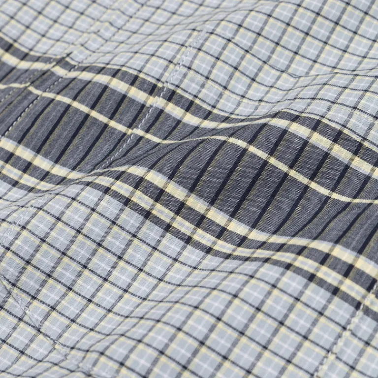Gramicci Chemises*Zip Up Wave Shirt Pacific Plaid