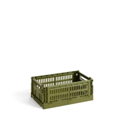 HAY Rangement*Colour Crate Small Olive