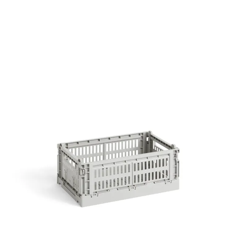 HAY Rangement*Colour Crate Small Light Grey