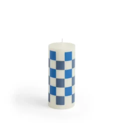 HAY Bougies & Parfums D'Ambiance*Column Candle-Small Off-White/Blues