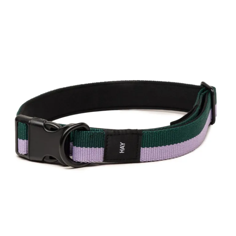 HAY Accessoires Pour Chiens*Dogs Collar Flat M/L Lavender / Green