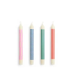 HAY Bougies & Parfums D'Ambiance*Pattern Candle Set of 4 Crisp Mix