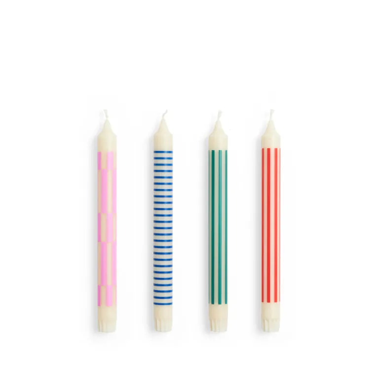 HAY Bougies & Parfums D'Ambiance*Pattern Candle Set of 4 Crisp Mix