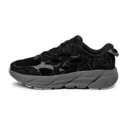 HOKA Sneakers En Cuir*Clifton L Suede TP Black / Satellite Grey