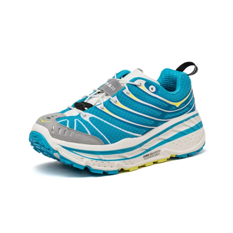 HOKA Sneakers En Cuir|Baskets D'Extérieur*Stinson Evo OG Skyward Blue / Hoka Citrus