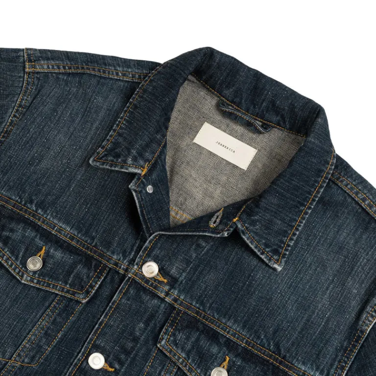 Jeanerica Gilets*Joe Denim Jacket Dark Blue Righe