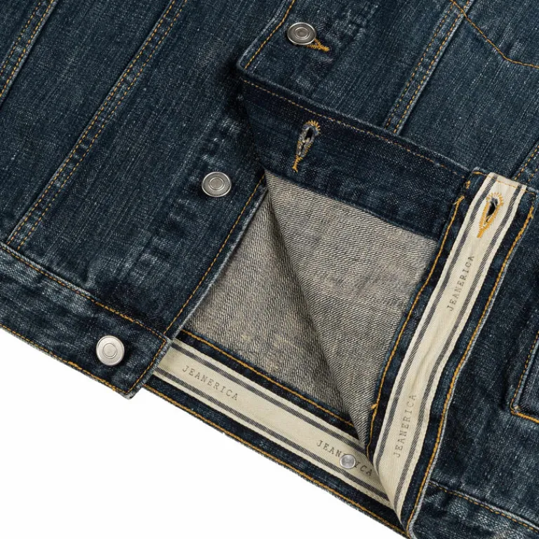Jeanerica Gilets*Joe Denim Jacket Dark Blue Righe