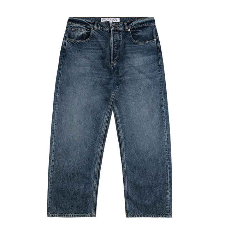 JW Anderson Pantalons*5 Pocket Straight Leg Trousers Mid Blue