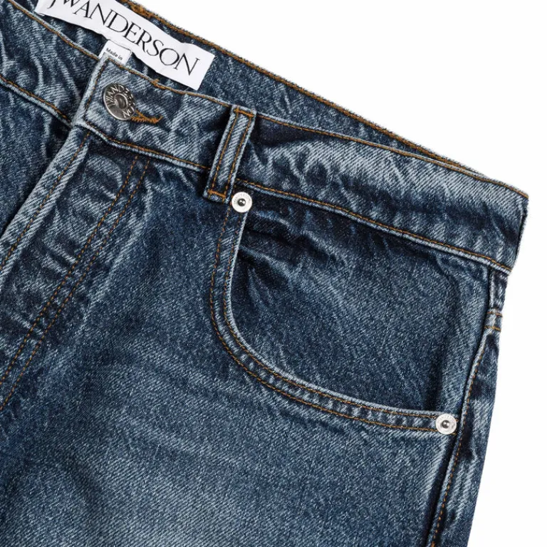 JW Anderson Pantalons*5 Pocket Straight Leg Trousers Mid Blue