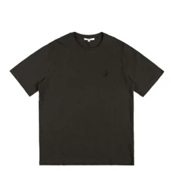 JW Anderson T-Shirts*Anchor Embroidery T-Shirt Dark Brown Melange