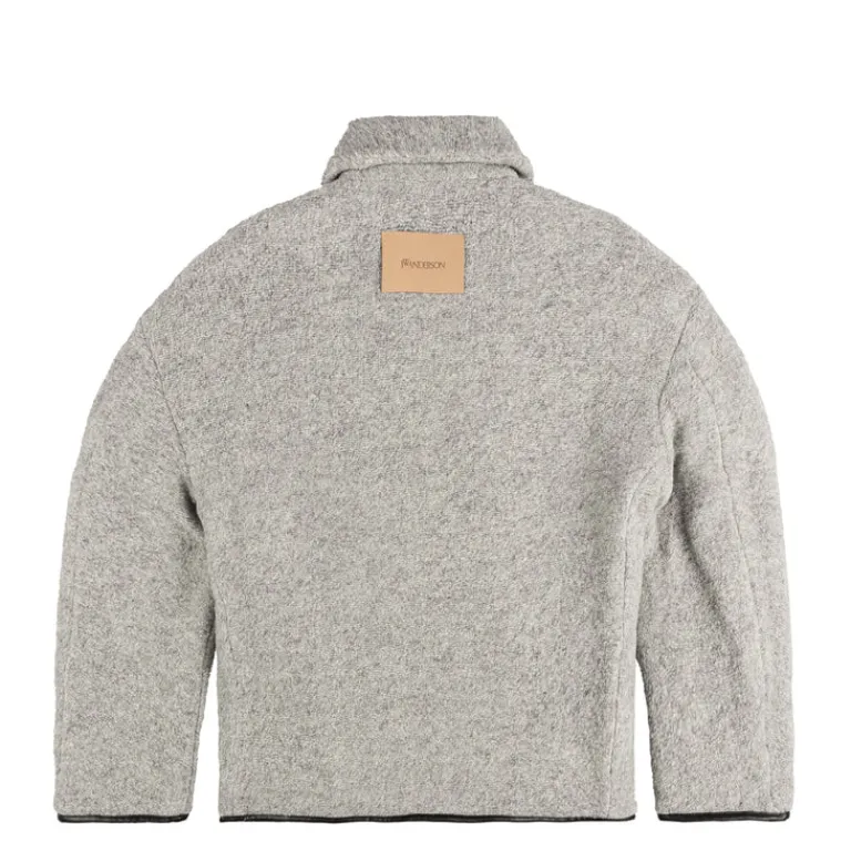 JW Anderson Gilets*Contrast Trim Casual Jacket Light Grey Melange