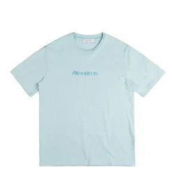 JW Anderson T-Shirts*3D Logo Embroidery T-Shirt Pale Blue