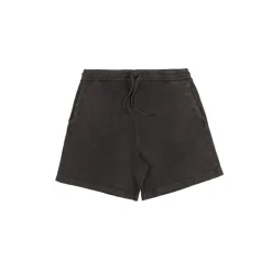 JW Anderson Shorts*Garment Dye Waffle Shorts Washed Black