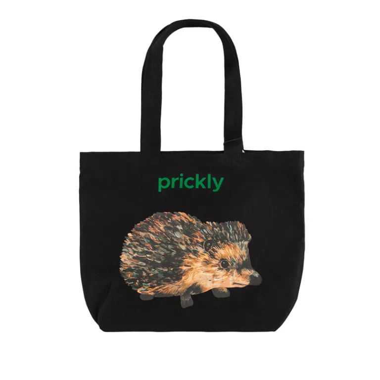 JW Anderson Alle Anzeigen|Sacs*Hedgehog Print Canvas Tote Black