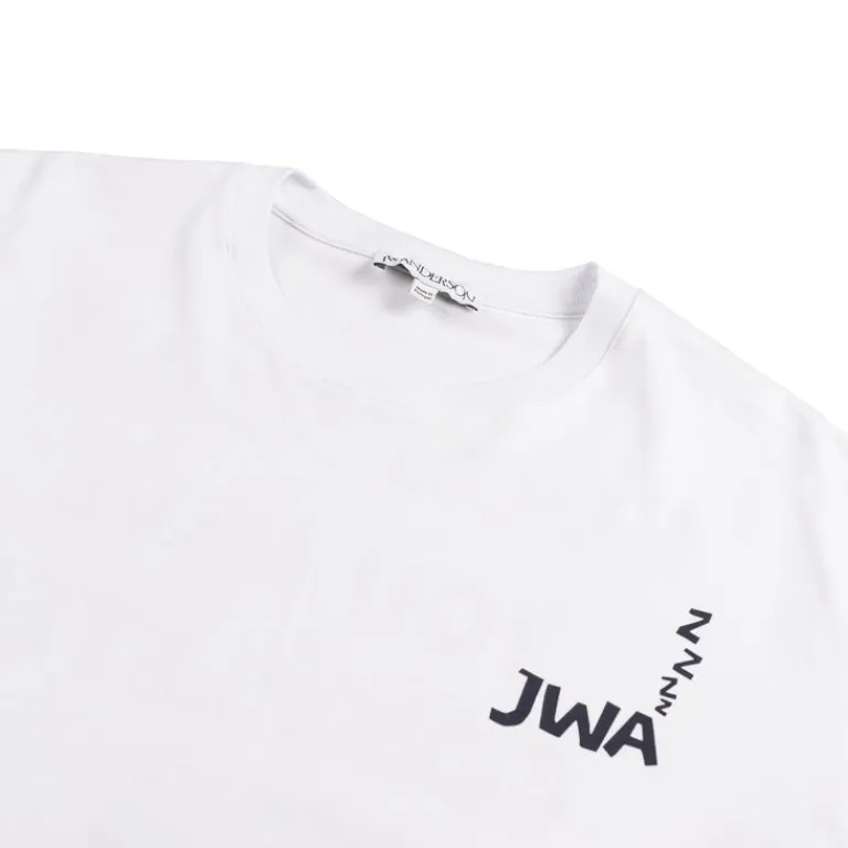 JW Anderson T-Shirts*JWA Back Print T-Shirt White