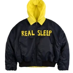 JW Anderson Gilets*Real Sleep Bomber Jacket Navy / Yellow