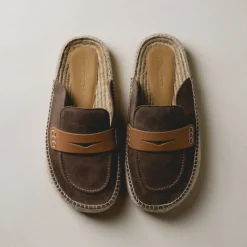 JW Anderson Sneakers En Cuir*Suede Espadrille Loafer Mule Taupe
