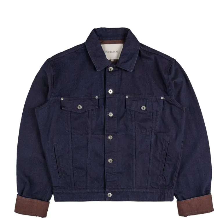 JW Anderson Gilets*Turn Up Cuff Jacket Blue / Red