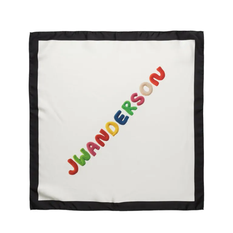JW Anderson Alle Anzeigen|Écharpes*60 x 60 Scarf Off White / Black